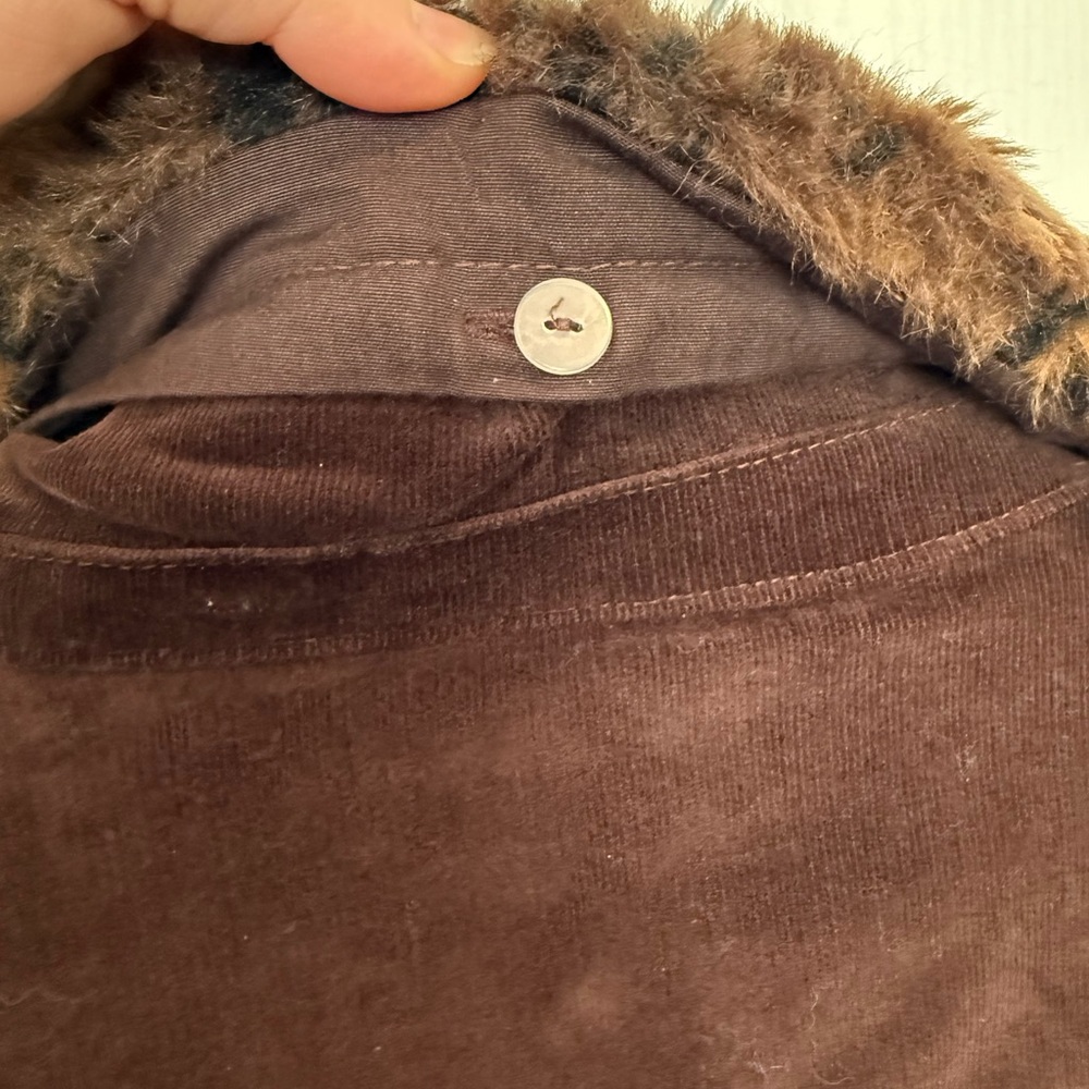 Jacket with Faux Fur Collar - Picture 4 of 5
